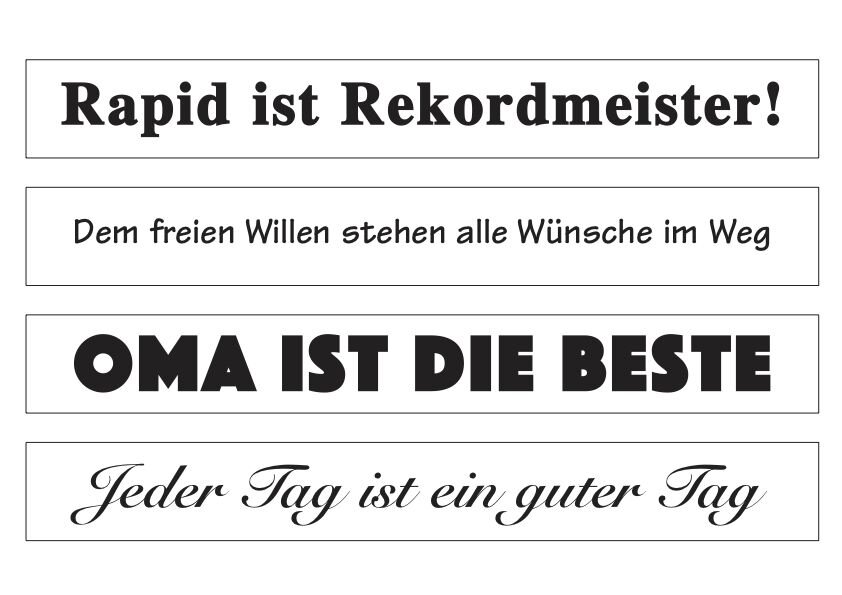 Ihre persönliche Deckleiste