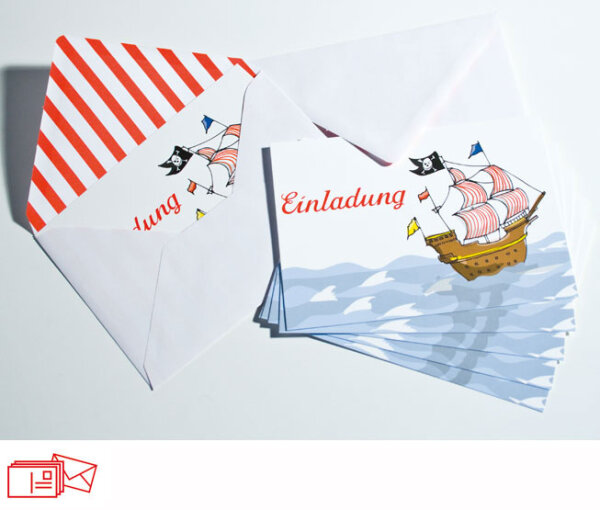 Einladungskarten Schiff