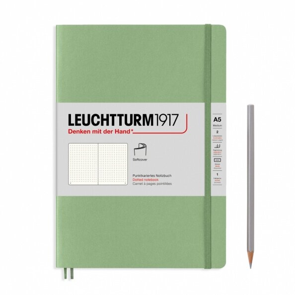 Notizbuch Medium A5 Softcover Salbei
