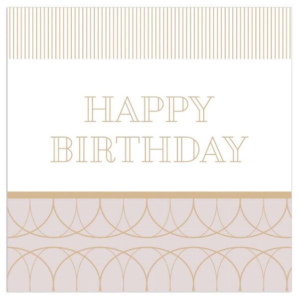 Servietten – Happy Birthday