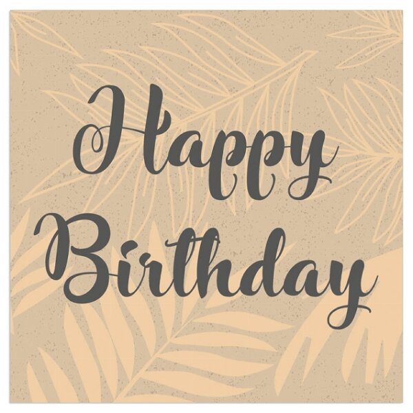 Servietten – Happy Birthday