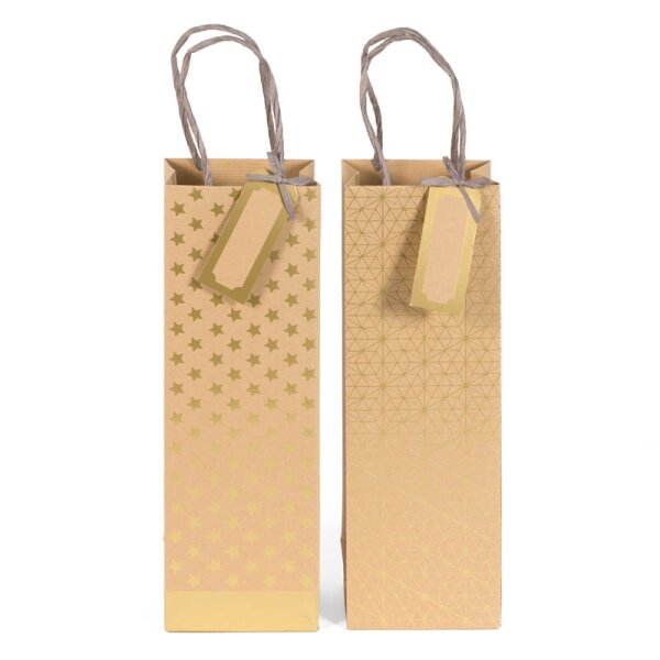 Papiertaschen Set für Flaschen