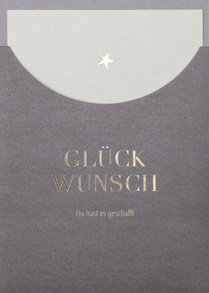 Schuberkarte Glückwunsch