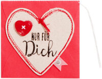 Mini Herz Kärtchen – Nur für Dich