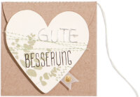 Mini Herz Kärtchen – Gute Besserung