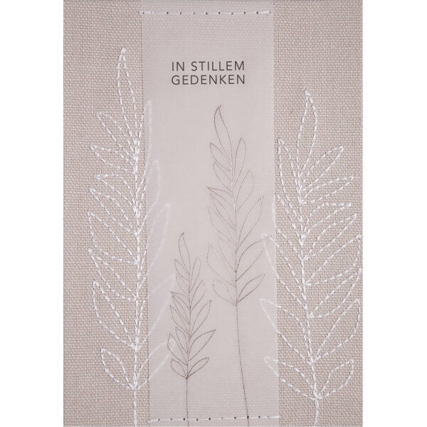 Trauerstickkarte – In stillem Gedenken