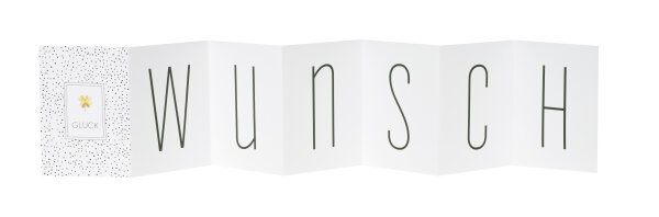 Leporellokarte – Glückwunsch