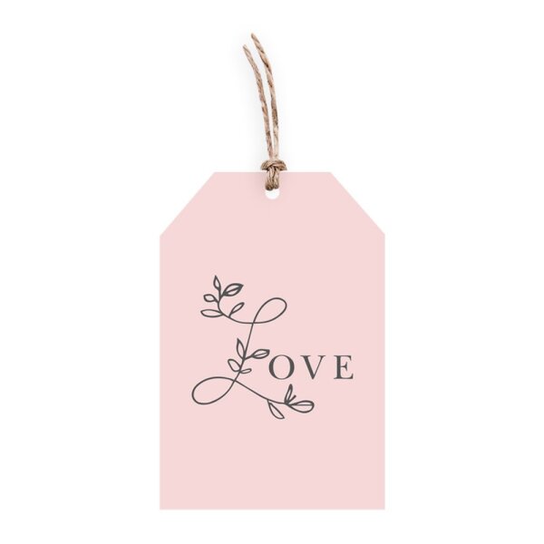 Geschenkanhänger mit Band – Love