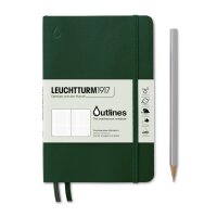 Outlines Notizbuch B6+ Green