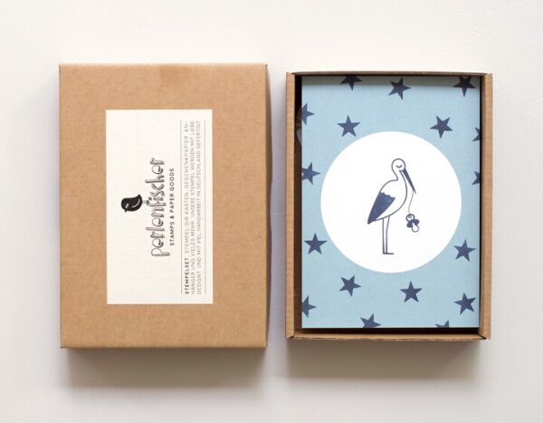 Stempelset Grüsse vom Storch