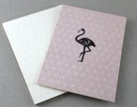 Postkarten Gitter Rauten Rosa