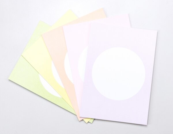 Postkartenset Dot Soft Pastell Mix