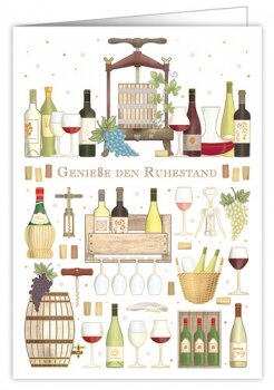 XL Karte Geniesse den Ruhestand