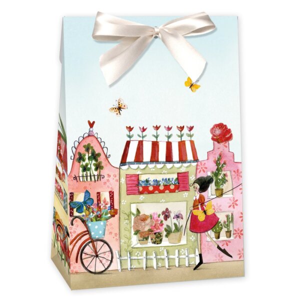 Mini Geschenktüte Häuserreihe