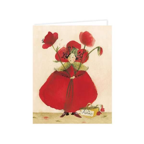 Geschenkkärtchen Klatschmohn