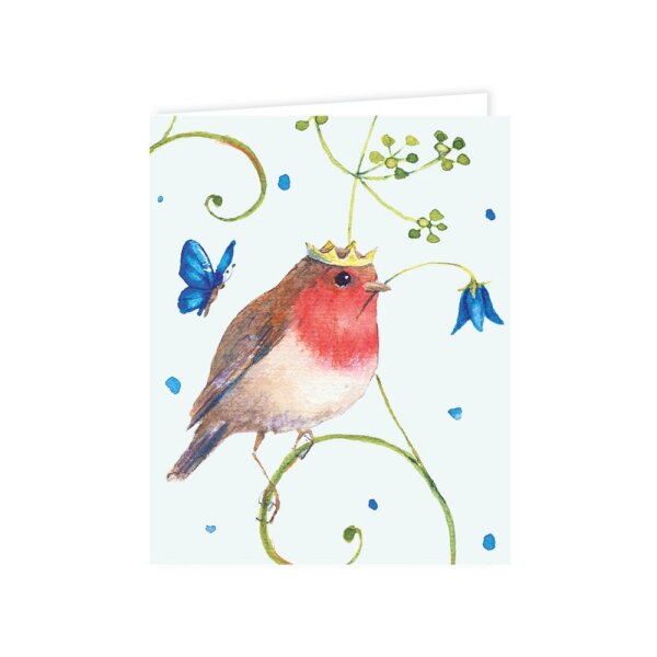 Geschenkkärtchen Rotkehlchen