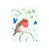 Geschenkkärtchen Rotkehlchen