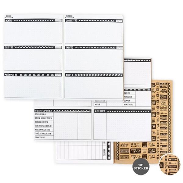 Adventure Hausaufgaben heft mit Sticker, 3-Fach sortiert