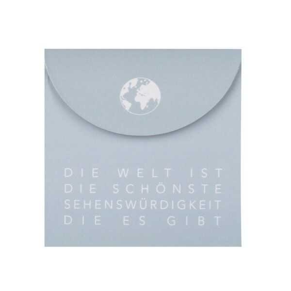 Haftnotizen "Die Welt ist die Schönste"