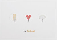 Drahtkarte "Zur Geburt"