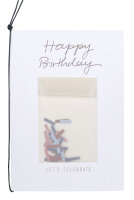 Buntes Leben Karte "Happy Birthday"