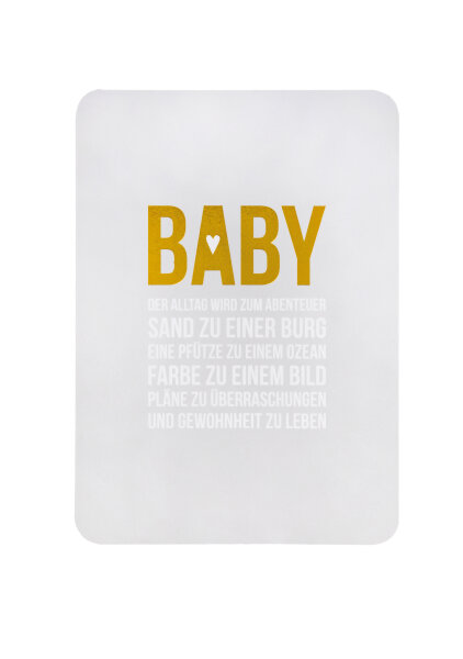 Baby Karte "Der Alltag Wird Zum Abenteuer"