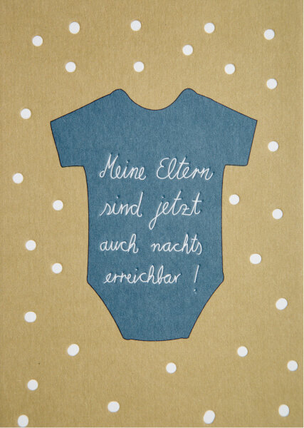 Babygrußkarte Strampler