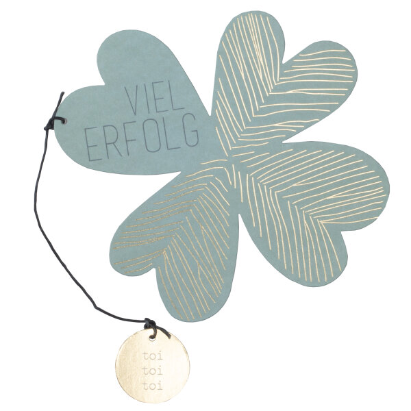 Formkarte "Kleeblatt"