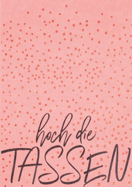 Gruß postkarte Hoch Die Tassen