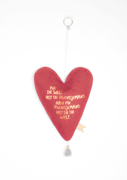 Papierherz, Für die Welt...