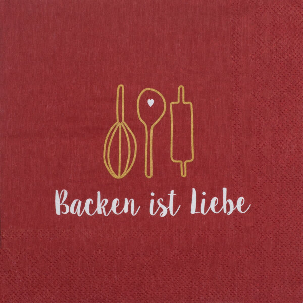 Servietten "Backen Ist Liebe"