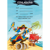 Einladungs Set Piraten