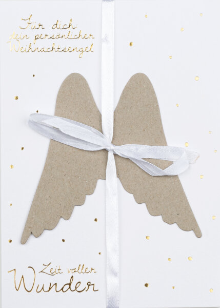 Engelsflügelkarte Dein Persönlicher Weihnachtsengel