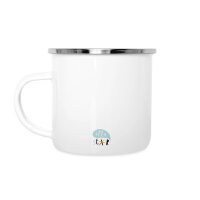 Emaille - Reisebecher Bücher Lady