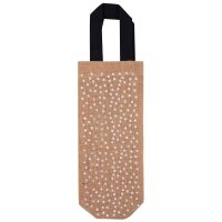 Flaschentasche Organics Jute Punkte