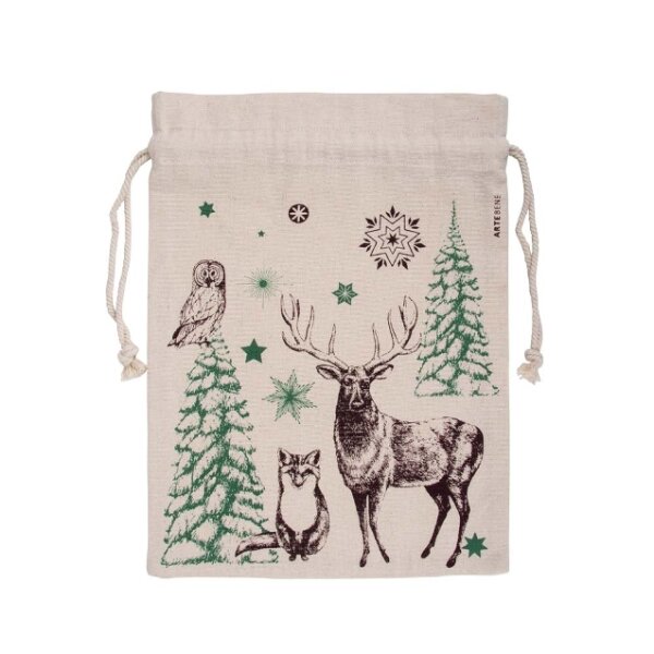 Geschenksack Baumwolle Waldtiere