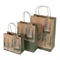Papiertasche Kraft Bäume M