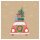 Serviette  Weihnachtsauto