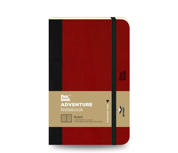 Flexbook Adventure Notizbuch Liniert Rot