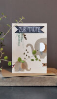 Zur Taufe  Elefant Karte