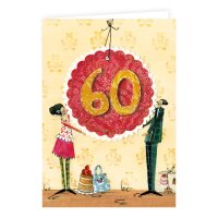 Doppelkarte zum 60. Geburtstag