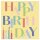Serviette Birthday Kerzen Gelb