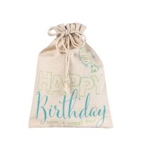 Geschenksack Baumwolle ORGANICS Luftballons Happy...