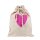 Geschenksack Baumwolle ORGANICS Herz Pink