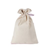 Geschenksack Baumwolle Häschen Rosa