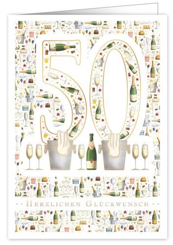 Herzlichen Glückwunsch (50) Karte