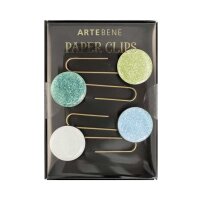 Büroklammern /Lesezeichen 4er Set Glitter