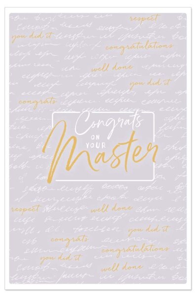 Karte Spruch Congrats To Your Master