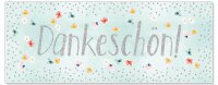 Grußkarte DIN lang Dankeschön Blümchen