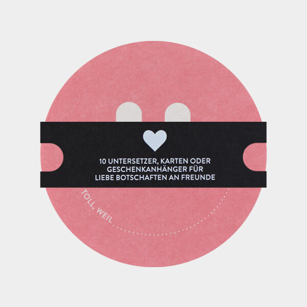 Untersetzer, Karte oder Geschenksanhänger Smileys